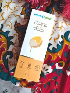 Mamaearth Glow Serum Medium Foundation Dewy With V