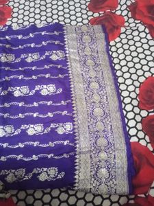 Banarasi Embroidered Kurta Lehnga Dupatta Set