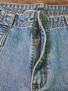 Ripped Denim Cargo Shorts