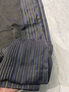 Stripped Grey Lightweight Saree