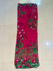 New and Soft Pink Floral Sareeee