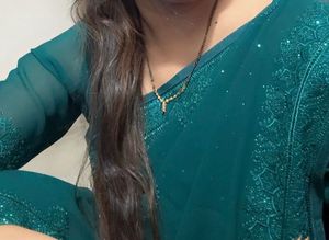 Peacock Bloue Embroidered Saree with Blouse