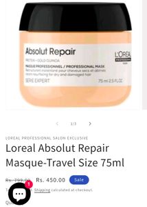 Loreal Professional Hair Shampoo And Mask