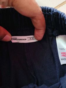 Navy Blue Pants For Girls By Fame Forever