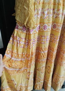 full length flared ethnic dress