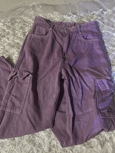 Purple Cargo Pants
