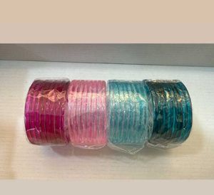 Colorful Glass Bangle Set