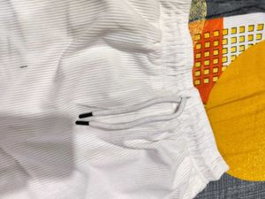 White Corduroy Cargo Pants
