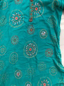 Newly Purchased Sea Green Kurti