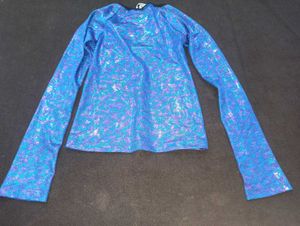 Metallic Colour Multicolour Tie Top