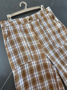 SHEIN PLAID HIGHWAIST TROUSER