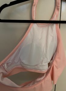 Peach Halter Swimsuit Top