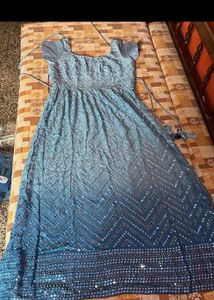 Powder Blue Embellished Dress