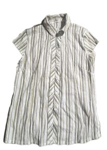 Striped Button-Down Top