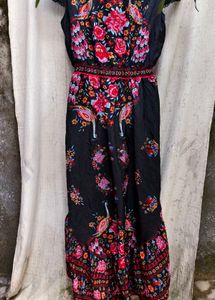 I. Floral Print Maxi Dress