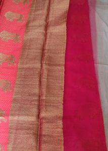 Elephant Printed Beautiful Saree Totally New