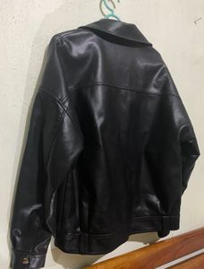 Black Faux Leather Jacket