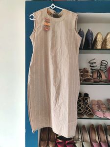 Khaki Sequence Kurti Brand New