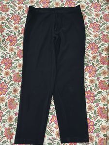 Classic Black Straight-Leg Pants