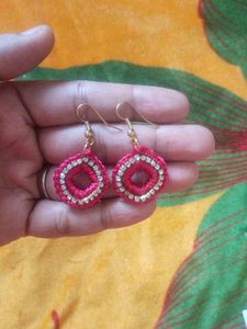 Handmade Silk Thread  Earrings Set Of 04