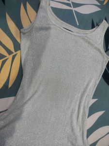 Silver Blingy Bodycon Dress