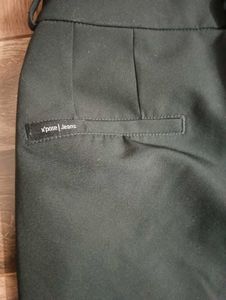 Dark Green Flared Trousers
