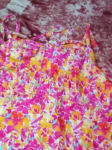 Floral Slit Midi Dress