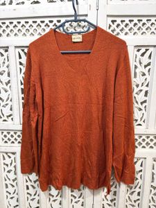 🎀Imported Rust Square Neck Long Sleeve Top