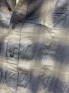 Zara Textured Blue Shirt