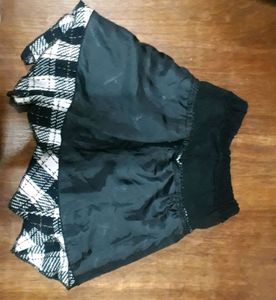 Black and White Checkered Skirt (Kids)