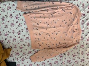 Butterfly Print Crewneck