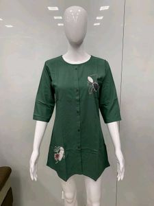 Purple Embroidered Tunic