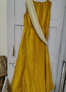 🔥💛Indya mustard gown for haldi yellow gowwn😍
