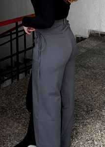 Off Duty Grey Korean Trousers