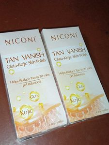 niconi tan vanish gluta kojic skin polish x 2