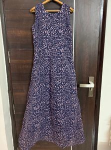 Purple Maxi Dress with Pockets