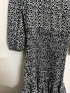 Bershka Printed Fitted  Dress