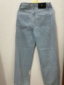 BLUE BAGGY JEANS WITH HEART DESIGN 🦋