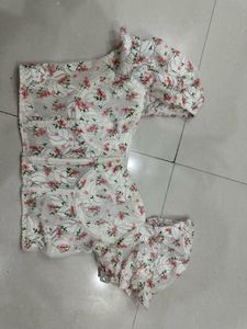 Floral Lace Bardot Top