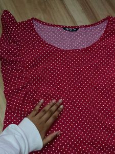 Red Polka Dot Top