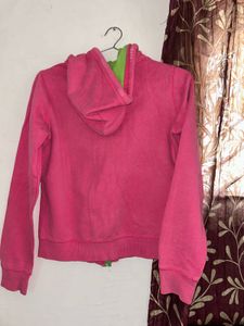 Pink Vans Zip Hoodie (Size S)