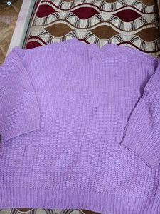 Lavender Knit Pullover