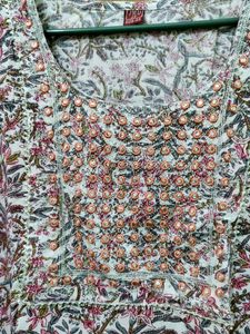 Floral Print Kurta