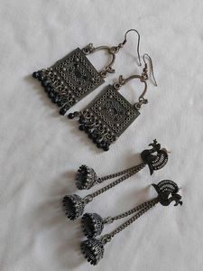 Earrings - Silver Tone