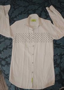 white designer men shirt