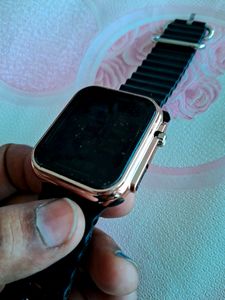 Black display watch With rose Gold frame