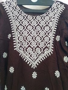 Formal Brown Kaurti With Pant