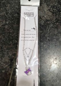 Purple Kitty Necklace