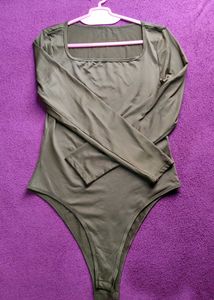 Olive Long Sleeve Bodysuit
