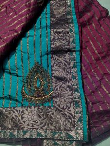 Maroon Saree